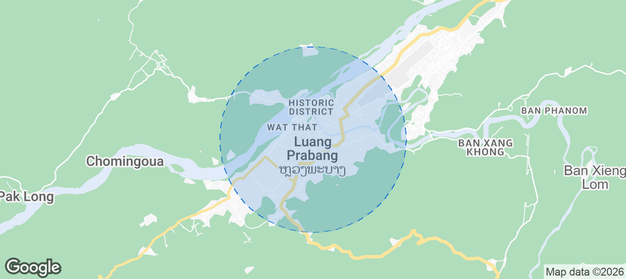 Louangphrabang Airbnb map